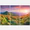 Designart - Pretty Colorful Sunset in Mountains - Landscape Photography Canvas Print